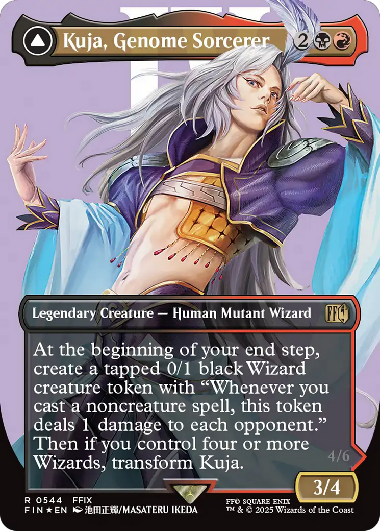 Kuja, Genome Sorcerer (Borderless) (Surge Foil) (FIN-544) - FINAL FANTASY