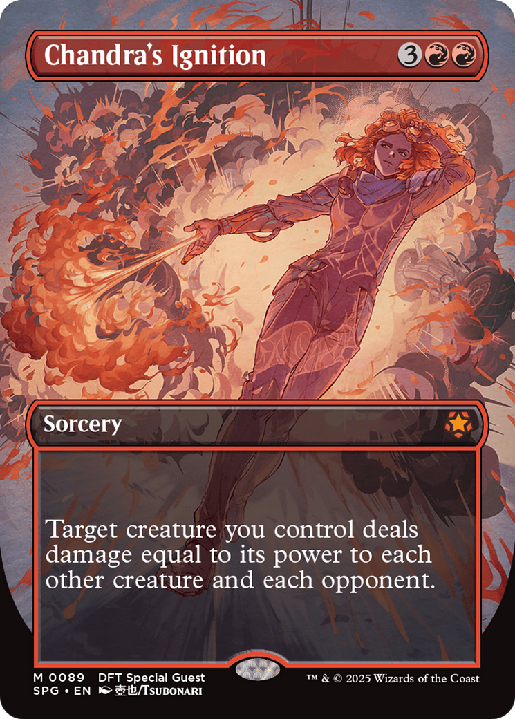 Chandra's Ignition (Borderless) (SPG-089) - Aetherdrift Foil