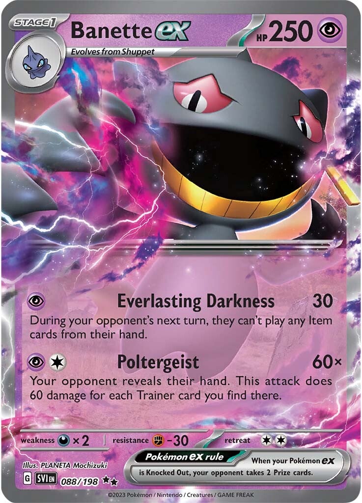 Banette ex 088/198 - Double Rare - Holofoil