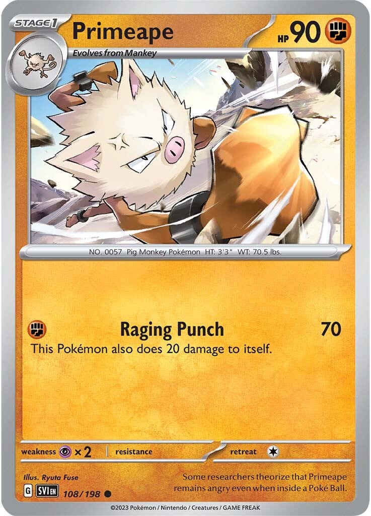Primeape 108/198 - Common