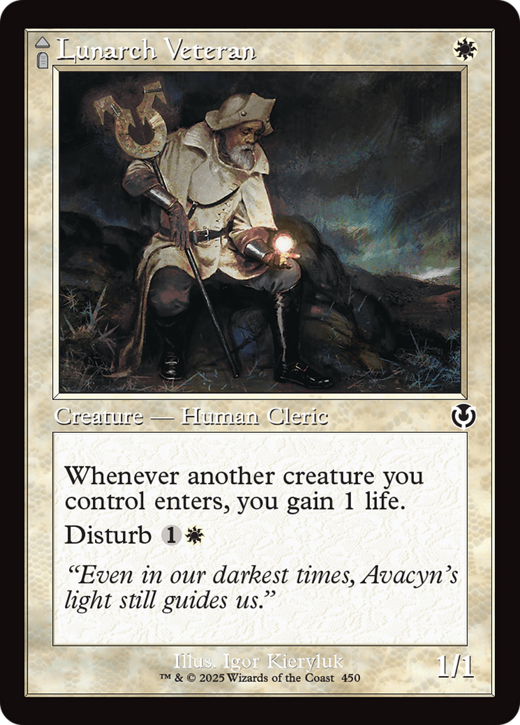 Lunarch Veteran // Luminous Phantom (Retro Frame) (-450) - Innistrad Remastered Foil