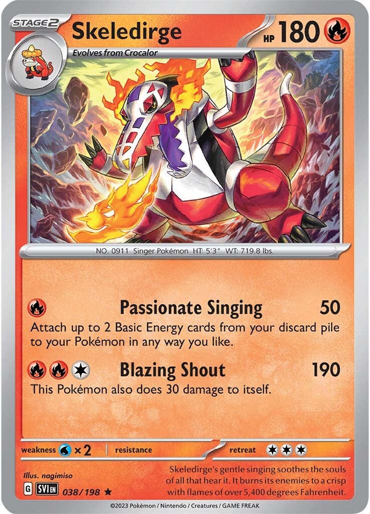 Skeledirge 038/198 - Rare - Holofoil