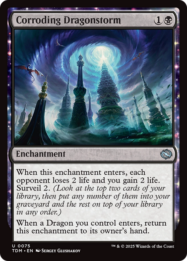 Corroding Dragonstorm (TDM-075) - Tarkir: Dragonstorm Foil