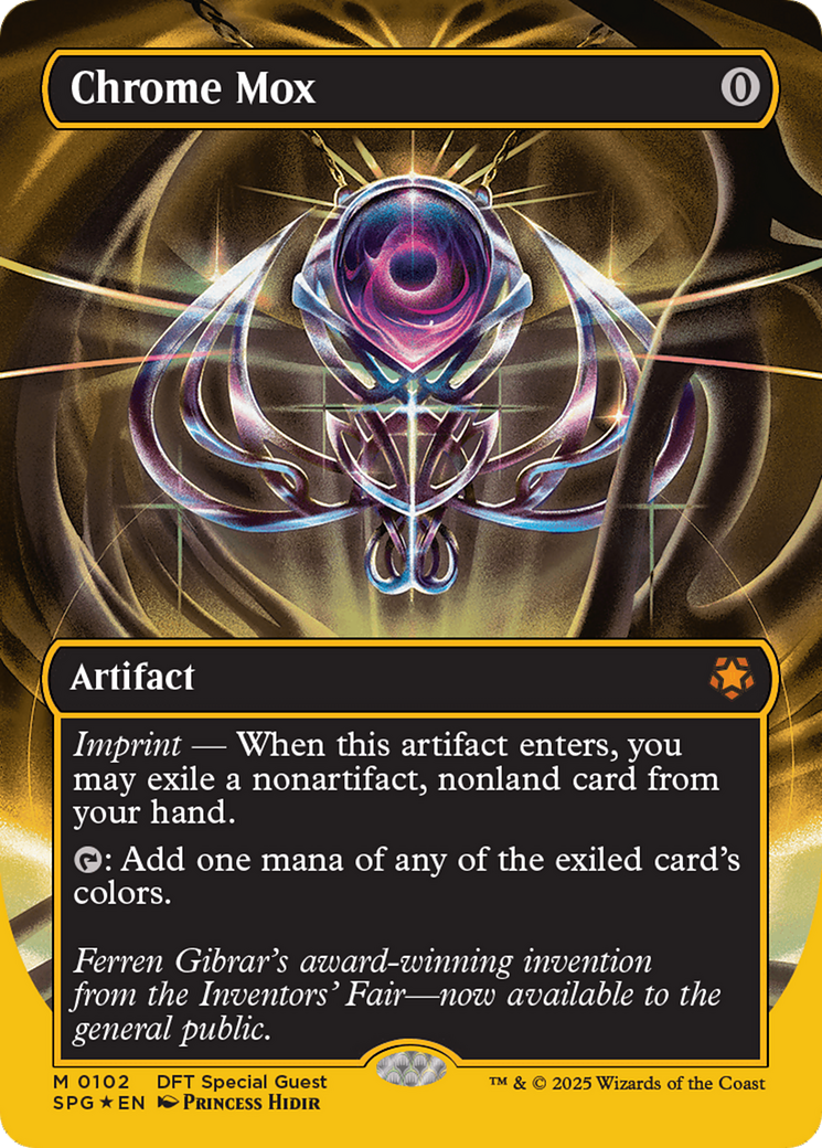 Chrome Mox (Borderless) (First-Place Foil) (DFT-102) - Aetherdrift Foil