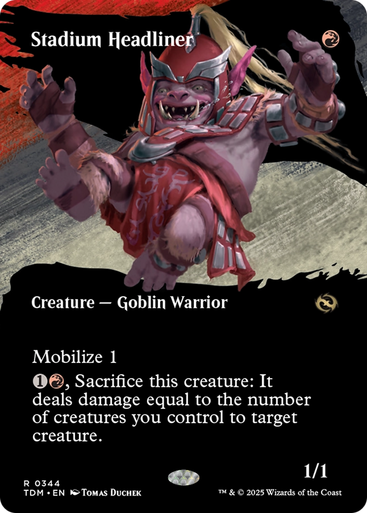 Stadium Headliner (Borderless) (TDM-344) - Tarkir: Dragonstorm Foil