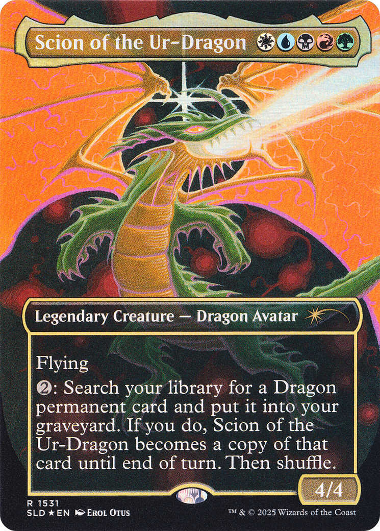 Scion of the Ur-Dragon (Rainbow Foil) (-1531) - Secret Lair Drop Series Foil