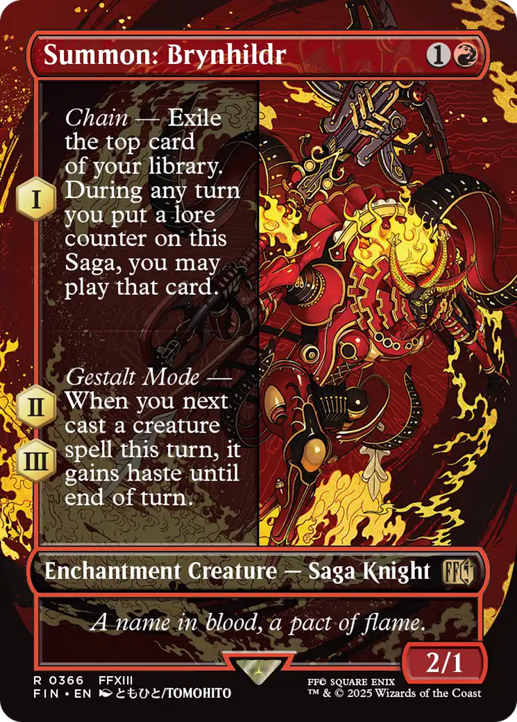 Summon: Brynhildr (Borderless) (FIN-366) - FINAL FANTASY Foil