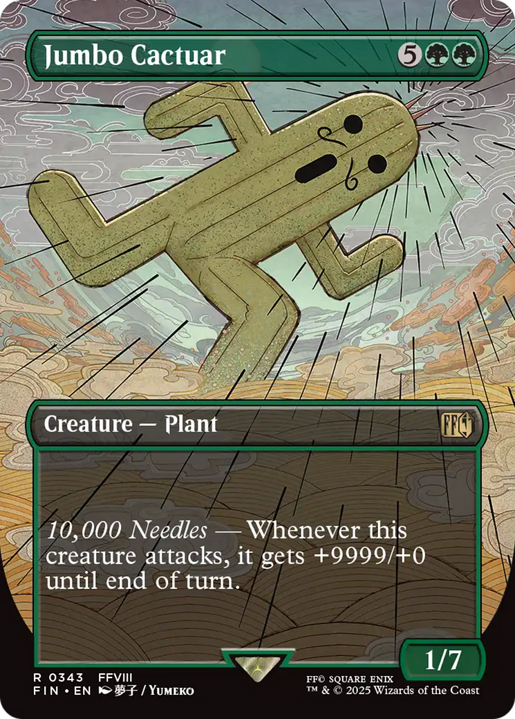Jumbo Cactuar (FIN-343) - FINAL FANTASY (Borderless) Foil