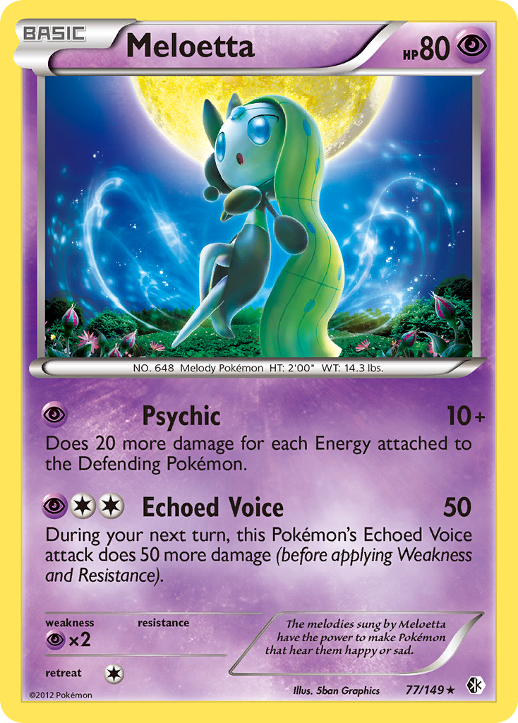 Meloetta (77/149) (Theme Deck Exclusive) [Black & White: Boundaries Crossed]