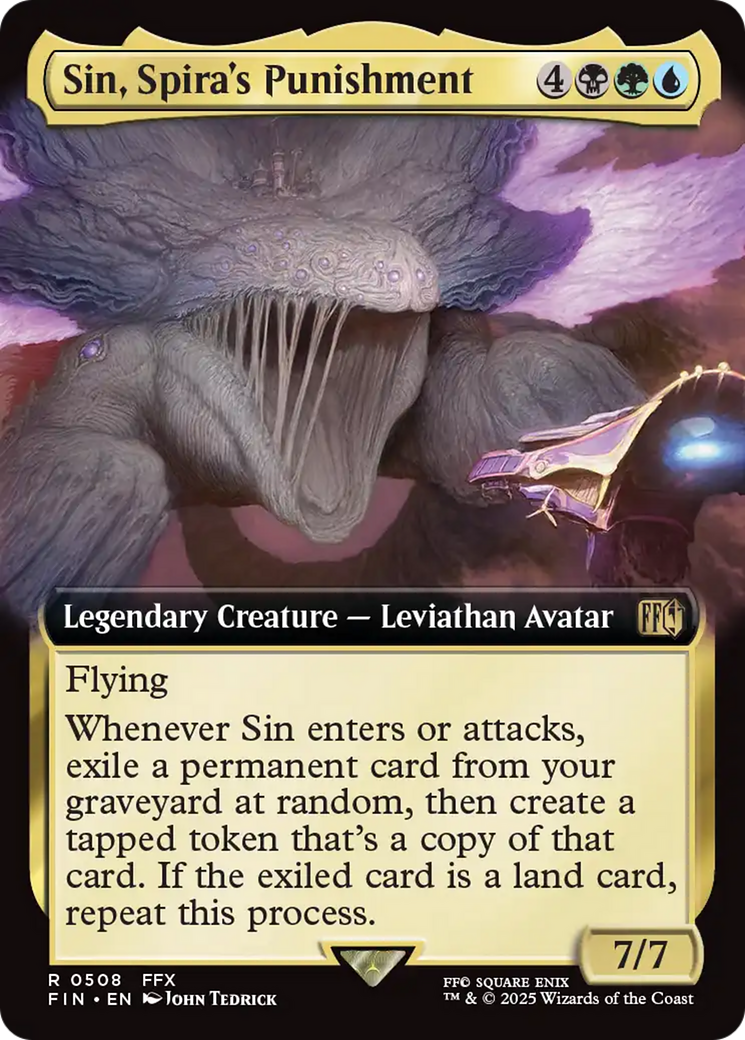 Sin, Spira's Punishment (FIN-508) - FINAL FANTASY: (Extended Art) Foil