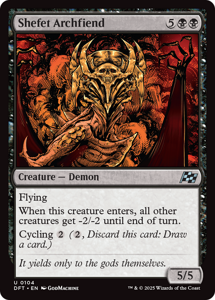 Shefet Archfiend (-104) - Aetherdrift Foil