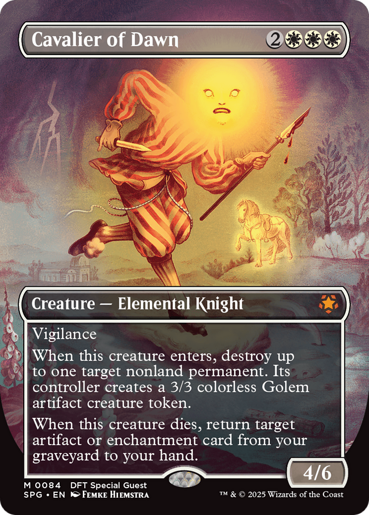 Cavalier of Dawn (Borderless) (-084) - Special Guests Foil
