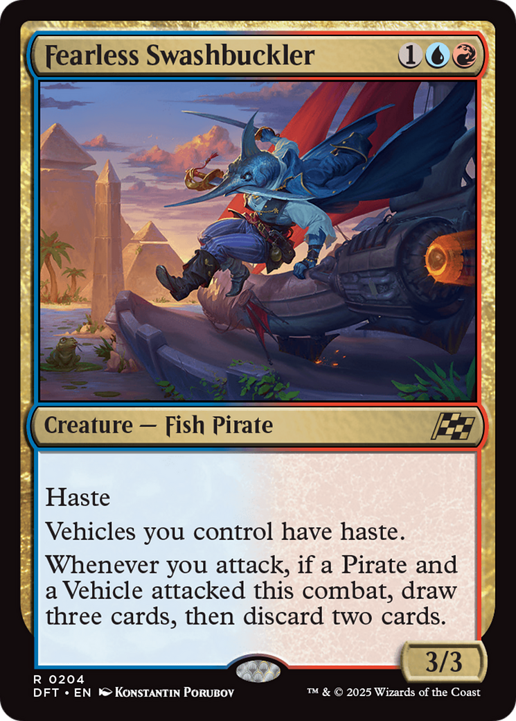 Fearless Swashbuckler (-204) - Aetherdrift Foil