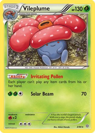 Vileplume 003/98/98 - Rare