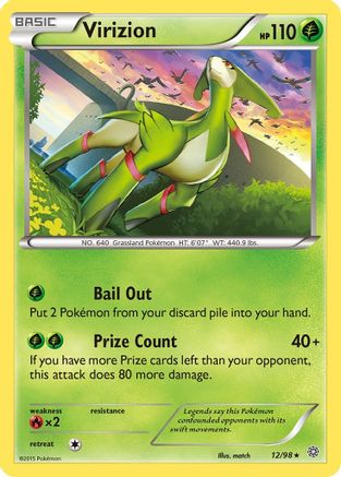 Virizion 012/98 - Holo Rare - Holofoil
