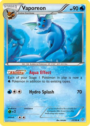 Vaporeon 022/98/98 - Uncommon