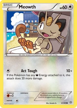 Meowth 061/98/98 - Common