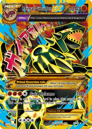 Primal Groudon EX (Shiny Full Art) 097/98/98 - Ultra Rare - Holofoil