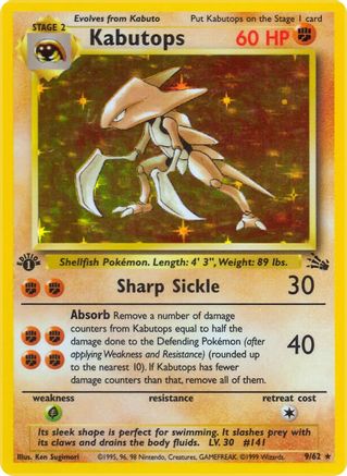 Kabutops (009/62) - Fossil Holofoil