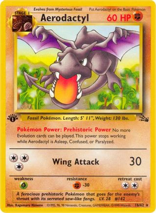 Aerodactyl (016/62) - Fossil Unlimited