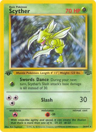 Scyther (26) 026/64/64 - Rare - Unlimited