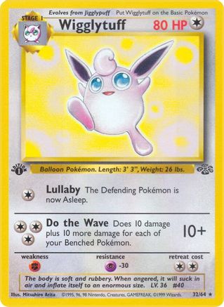 Wigglytuff (32) 032/64/64 - Rare - 1st Edition