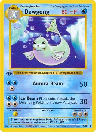 Dewgong 025/102 - Uncommon - Unlimited