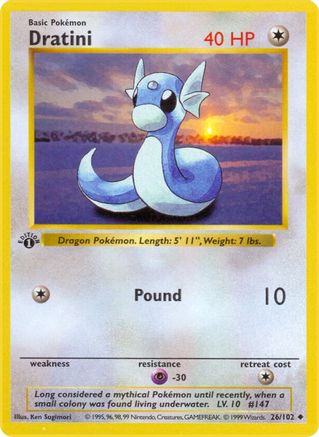 Dratini 026/102 - Uncommon - 1st Edition