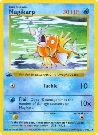 Magikarp 035/102 - Uncommon - 1st Edition