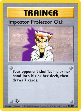 Impostor Professor Oak 073/102 - Rare - Unlimited