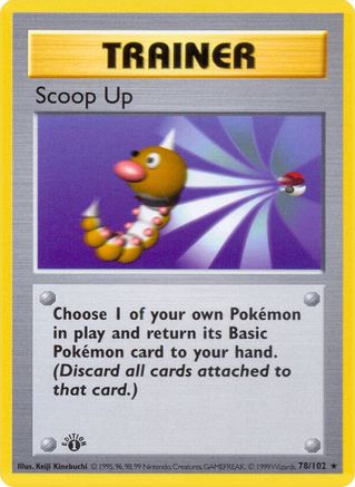 Scoop Up 078/102 - Rare - 1st Edition
