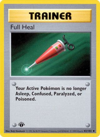 Full Heal 082/102 - Uncommon - 1st Edition