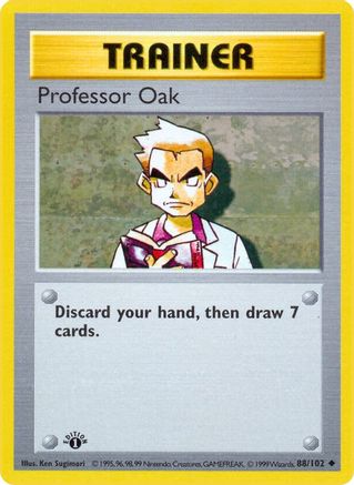 Professor Oak 088/102 - Uncommon - 1st Edition