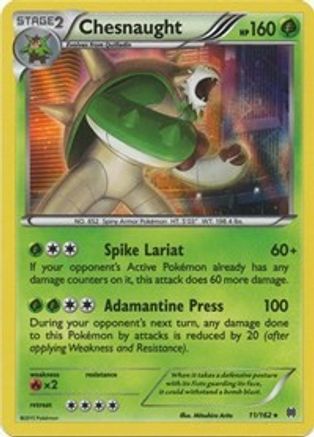 Chesnaught 011/162/162 - Holo Rare - Holofoil