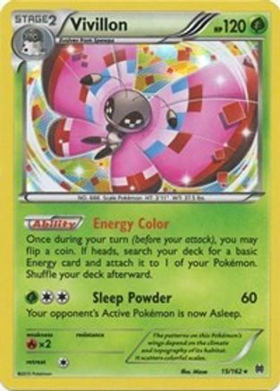 Vivillon 015/162/162 - Holo Rare - Holofoil