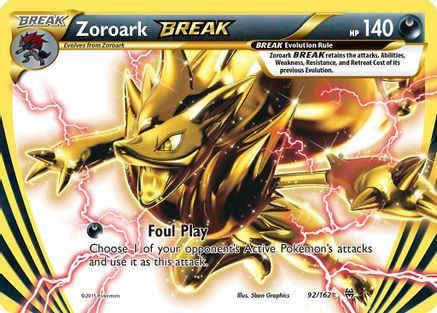 Zoroark BREAK 092/162/162 - Rare BREAK - Holofoil