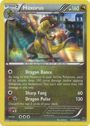 Haxorus 111/162/162 - Holo Rare - Holofoil
