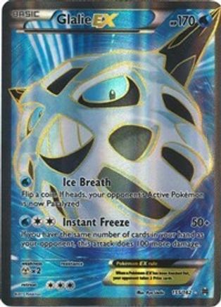 Glalie EX (Full Art) 155/162/162 - Ultra Rare - Holofoil