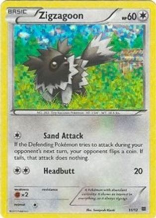 Zigzagoon 011/12/12 - Promo - Holofoil