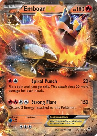 Emboar EX 014/122/122 - Ultra Rare - Holofoil