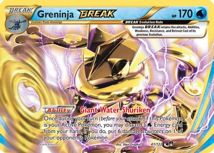Greninja BREAK 041/122/122 - Rare BREAK - Holofoil