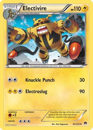 Electivire 043/122/122 - Uncommon