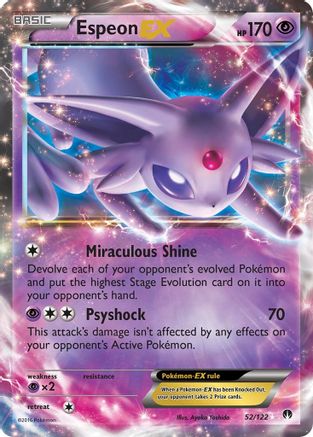 Espeon EX 052/122/122 - Ultra Rare - Holofoil