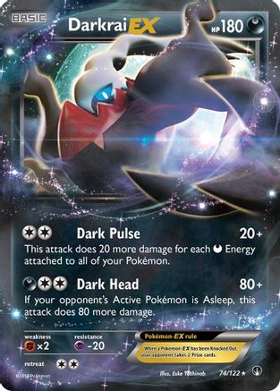 Darkrai EX 074/122/122 - Ultra Rare - Holofoil