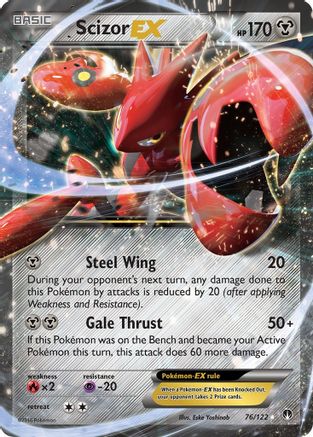 Scizor EX 076/122/122 - Ultra Rare - Holofoil