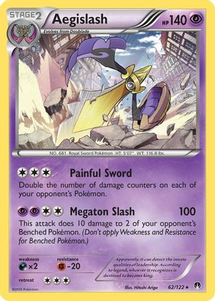 Aegislash 062/122/122 - Holo Rare - Holofoil