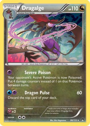 Dragalge 086/122/122 - Holo Rare - Holofoil