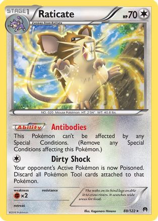 Raticate 088/122/122 - Rare