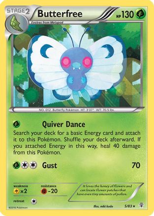 Butterfree 005/83/83 - Holo Rare - Holofoil