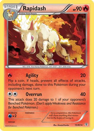 Rapidash 015/83/83 - Rare